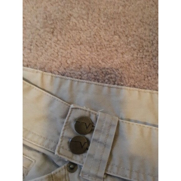 Venezia Women's Capri Pants Pockets Zip Casual Size 24 Khaki - Picture 4 of 8